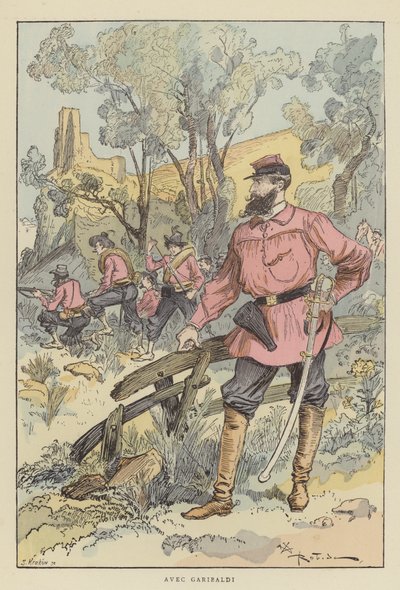 Garibaldi ile by after Albert Robida