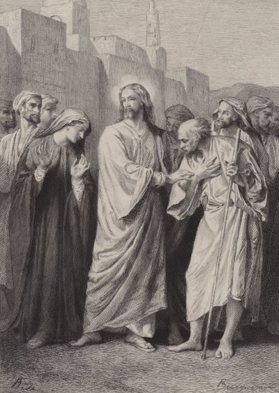 Mesih Tapınağın Yıkılışını Önceden Bildiriyor by after Albert Robida