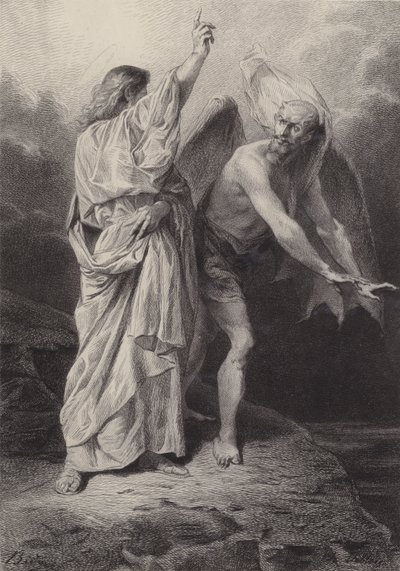 İsa Şeytan tarafından ayartıldı by after Albert Robida