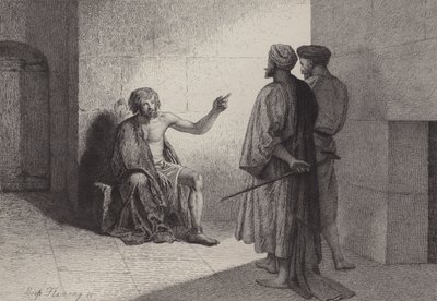 Vaftizci Yahya Hapishanede by after Albert Robida