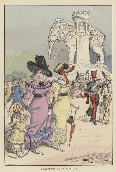 Bastille Fili by after Albert Robida
