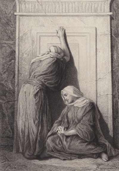 Mary Magdalene ve diğer Mary by after Albert Robida