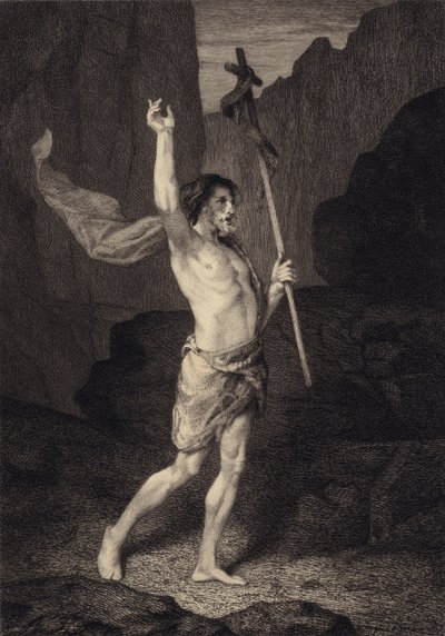 Çölde Aziz John by after Albert Robida
