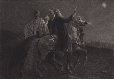 Doğunun Bilge Adamları by after Albert Robida