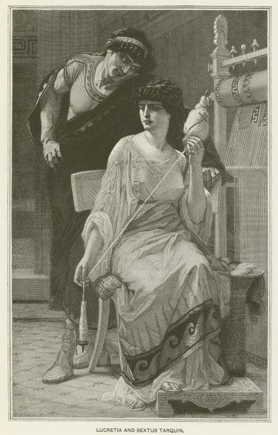 Lucretia ve Sextus Tarquin by after Alexandre Cabanel