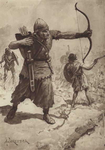 Asyalı Okçular ve Sapancılar by after Amedee Forestier