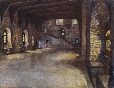 The Banquet Hall, Chateau des Comtes, Ghent  by after Amedee Forestier