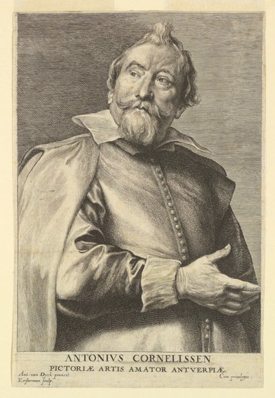 Prenslerin İkonlarından Anthony Cornelissen'in Portresi by after Anthony van Dyck