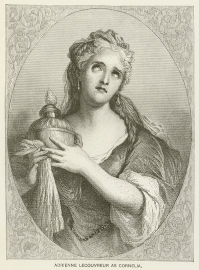 Adrienne Lecouvreur Cornelia olarak by after Antoine Coypel