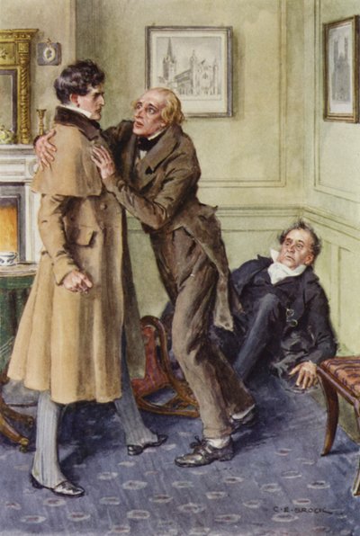 Martin Chuzzlewit için çizim by after Charles Edmund Brock