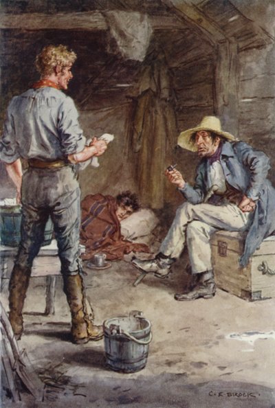 Martin Chuzzlewit için illüstrasyon by after Charles Edmund Brock