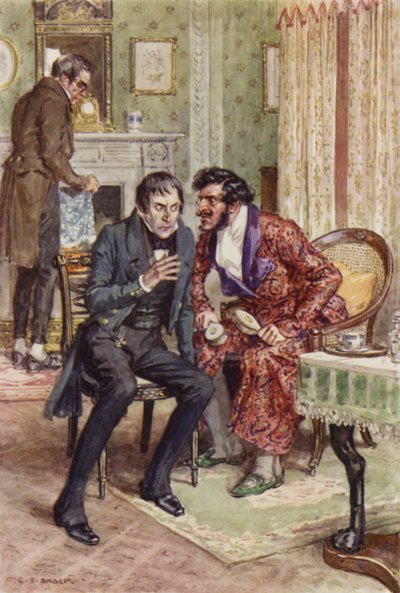 Martin Chuzzlewit için illüstrasyon by after Charles Edmund Brock