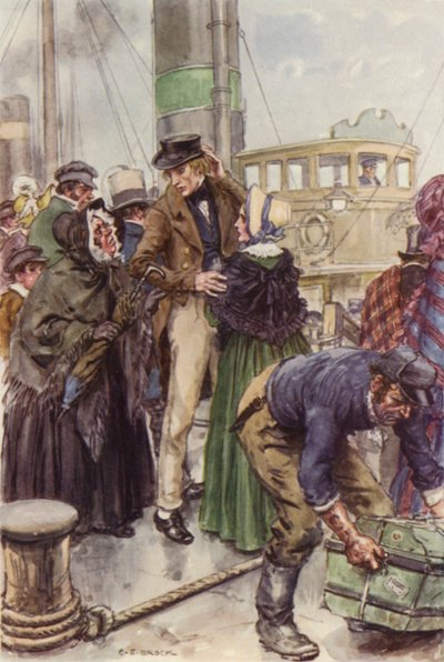 Martin Chuzzlewit için illüstrasyon by after Charles Edmund Brock