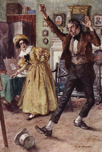 Nicholas Nickleby için İllüstrasyon by after Charles Edmund Brock