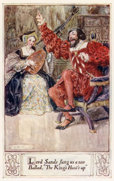 Lord Sands bize yeni bir Ballad söyledi, The Kings Hunts up by after Charles Edmund Brock