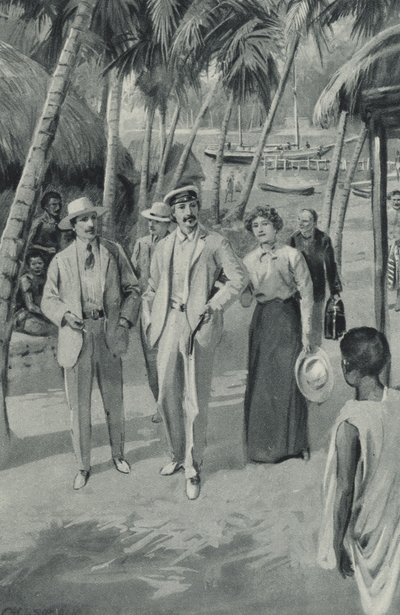 Robert Louis Stevenson ve arkadaşları Samoa
