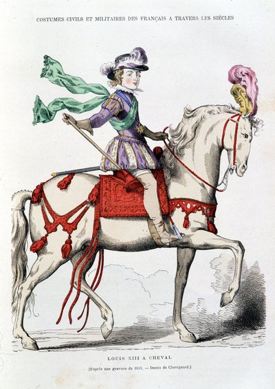 1615 gravüründen at sırtında Louis XIII - Chevignard tarafından çizim. by after Chevignard
