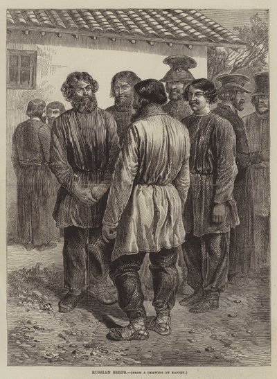 Rus Serfleri by after Denis Auguste Marie Raffet