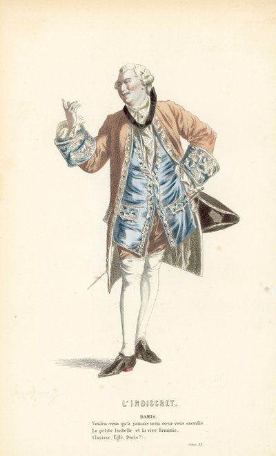 LIndiscret, Damis by after Edmond A.F. Geffroy