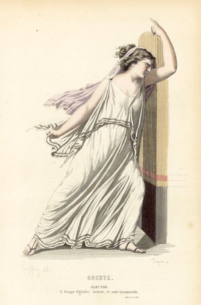 Orestes, Elektra by after Edmond A.F. Geffroy