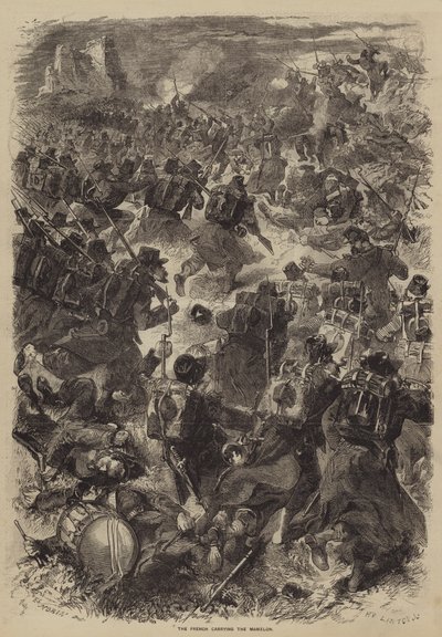 Mamelon taşıyan Fransızlar by after Edmond Morin