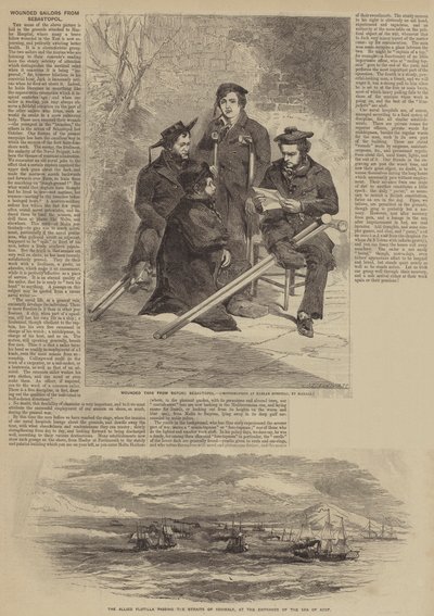 Sivastopol'dan Yaralı Denizciler by after Edmond Morin