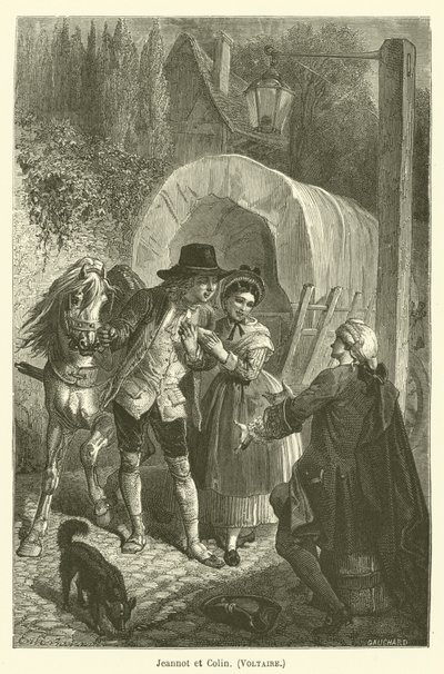 Jeannot ve Colin, Voltaire by after Emile Antoine Bayard