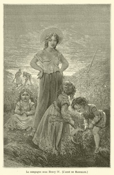 Henri IV altında kampanya, Marolles başrahibi by after Emile Antoine Bayard