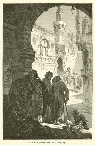 Fakir adamın ekmeği, Arnaud dAndilly by after Emile Antoine Bayard