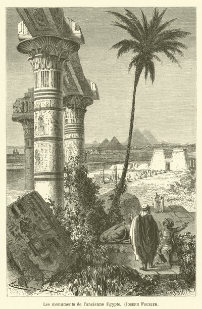 Eski Mısır anıtları, Joseph Fourier by after Emile Antoine Bayard