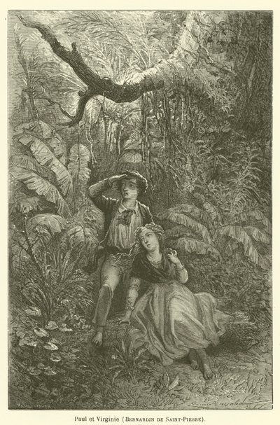 Paul ve Virginie, Bernardin de Saint-Pierre by after Emile Antoine Bayard