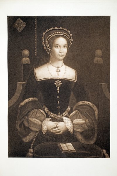 Prenses Mary, daha sonra Kraliçe Mary I, c.1537, pub. 1902 (kollotip) by after English School