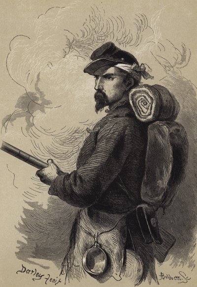 Amerikan İç Savaşı askeri by after Felix Octavius Carr Darley