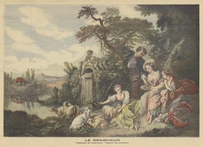 Çobanın Hediyeleri veya Yuva by after Francois Boucher