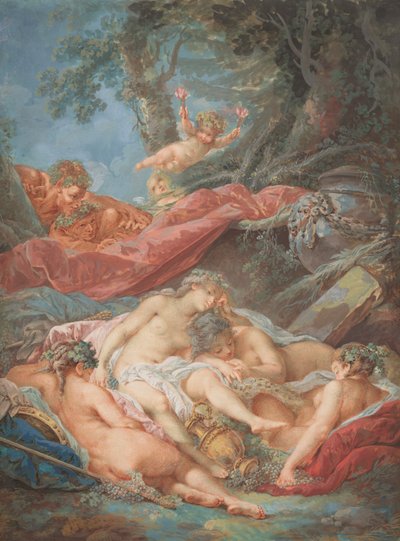 Uyuyan Bacchantes by after François Boucher Jacques Charlier