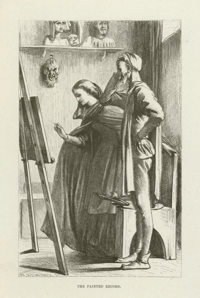 George Eliot tarafından Romola için illüstrasyon by after Frederic Leighton
