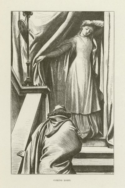 George Eliot tarafından Romola için illüstrasyon by after Frederic Leighton