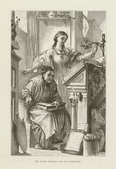 George Eliot tarafından Romola için illüstrasyon by after Frederic Leighton