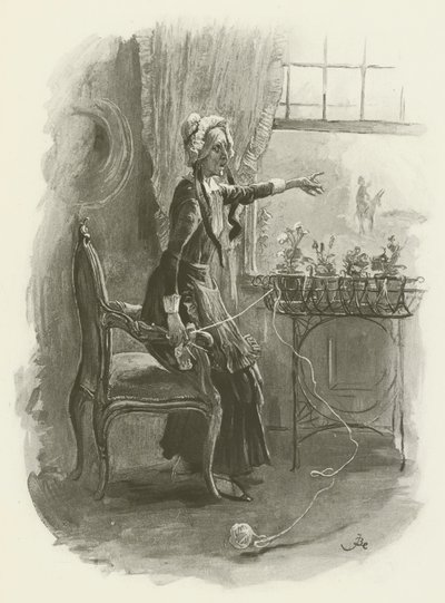 Bayan Betsey Trotwood by after Frederick Barnard