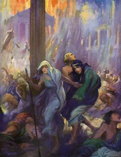 Yarı lider, yarı Ione taşıyan Glaucus rehberini takip etti by after Frederick Coffay Yohn