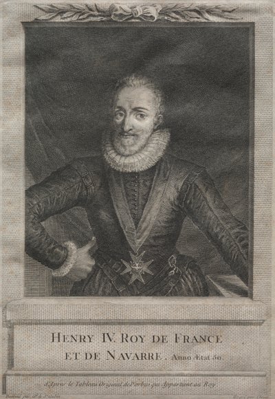 Henry IV, Fransa Kralı by after Gabriel de Saint Aubin
