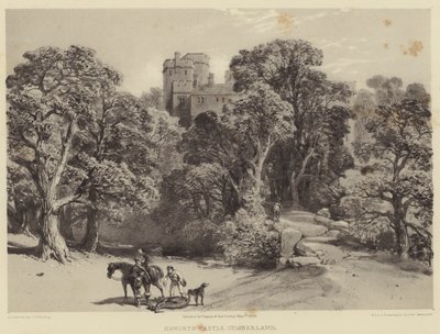 Naworth Kalesi, Cumberland by after George Cattermole