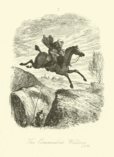 Tobias Smollett tarafından Peregrine Turşu için İllüstrasyon by after George Cruikshank