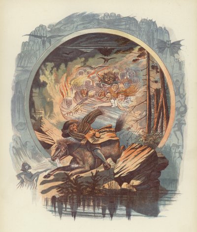Robert Burns tarafından Tam OShanter için İllüstrasyon by after George Cruikshank