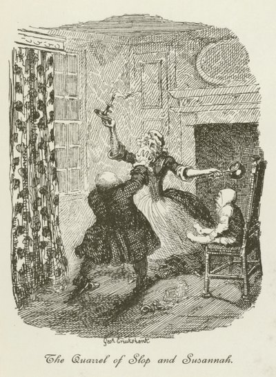 Tristram Shandy için İllüstrasyon by after George Cruikshank