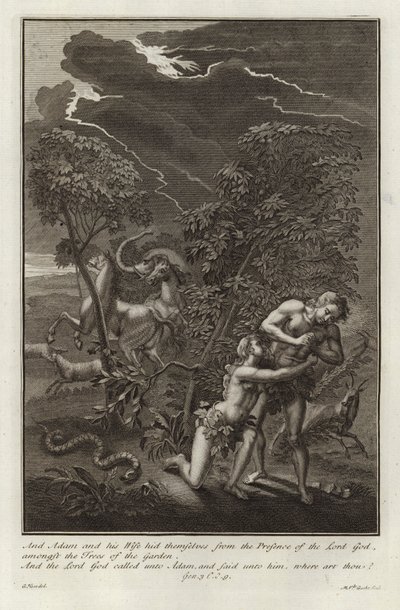 Adem ve Havva, Düşüş by after Gerard Hoet