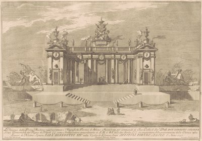 1757 Chinea için Prima Macchina: Atina Lisesi Sütunları by after Giuseppe Palazzi Giuseppe Pozzi after Paolo Posi