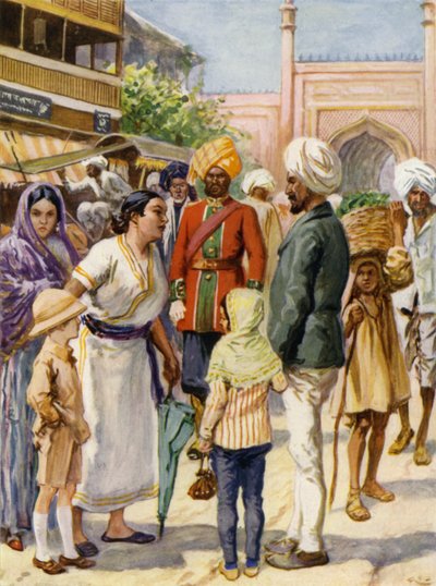 Bir Hint Çarşısında by after Gordon Frederick Browne