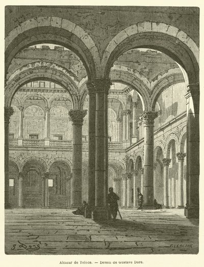 Alcazar de Tolede by Gustave after Dore