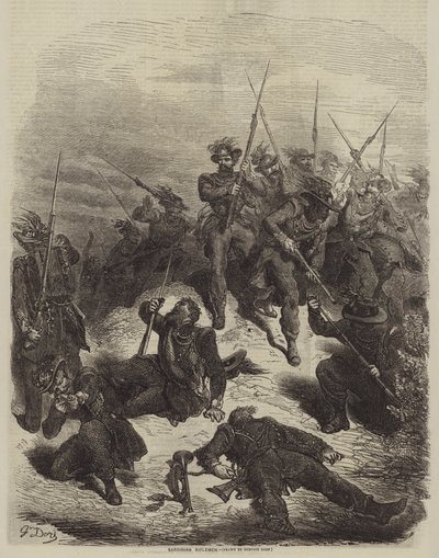 Sardunyalı Tüfekçiler by Gustave after Dore